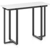 Promotions Konsolinis stalas, 107x40x80 cm, baltas ir juodas