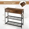 Promotions Prieškambario staliukas, 81x30x81 cm, Rudas