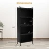 Promotions Virtuvės kepėjo lentyna, 59,7x31,8x153,7 cm, juoda