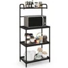 Promotions Virtuvės laikymo lentyna, 59.7x34.3x135.9 cm, juoda