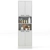 Promotions Virtuvės sandėliavimo spintelė, 55.9x30.5x190.5 cm, balta