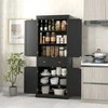 Promotions Virtuvės sandėliavimo spintelė, 76x40x183 cm, juoda