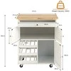 Promotions Virtuvės vežimėlis, 67,3x36,8x86,4 cm, Rudas