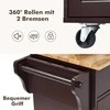 Promotions Virtuvės vežimėlis, 121.9x45.7x92.7 cm, Baltas
