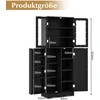 Promotions Virtuvės spintelė, 60x31,5x161,5 cm, juoda