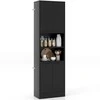 Promotions Virtuvės sandėliavimo spintelė, 55.9x30.5x190.5 cm, juoda
