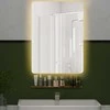 Promotions LED vonios veidrodis, 70x50x3.5 cm, sidabrinis, bronzinis