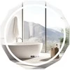 Promotions Vonios veidrodis, LED, 76x76x3,5 cm, sidabrinis