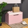 Promotions Žaislų dėžė su dangčiu, medinė, 76,2x39,4x52,1 cm, balta