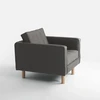Customform Fotelis, TOPIC MEDIS, 86x84 cm, Anglies spalva