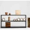 Customform Gėlių vazonas, Palmus, 100x35 cm, Juoda
