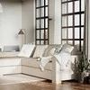 Customform Kampinė Sofa-Lova, STABLE, 95x232 cm, Bežinė