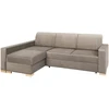 Customform Kampinė Sofa-Lova, STABLE, 95x232 cm, Bežinė