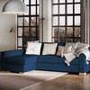 Customform Kampinė Sofa-Lova, STABLE L, 95x232 cm, Spanguolių Mėlyna