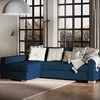 Customform Kampinė Sofa-Lova, STABLE L, 95x232 cm, Spanguolių Mėlyna