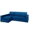 Customform Kampinė Sofa-Lova, STABLE L, 95x232 cm, Spanguolių Mėlyna