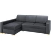Customform Kampinė Sofa-Lovalaukė, STABLE, 95x232 cm, Pilka Gelsvai Violetinė