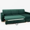 Customform Kampinė Sofa-Lovalaukė, STABLE R- avokadas(rv38), 95x232 cm, Avokadas