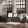 Customform Kampinė Sofa-Lovalaukė, STABLE, 95x232 cm, Pilka Gelsvai Violetinė