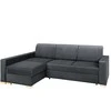 Customform Kampinė Sofa-Lovalaukė, STABLE, 95x232 cm, Pilka Gelsvai Violetinė