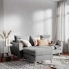 Customform Kampinė Sofa, LOVER L, 0.9x1.89 m, Pilka
