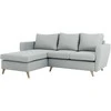 Customform Kampinė sofa, LOVER L, 0.9x1.89 m, Pilka
