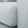 Customform Kampinė sofa, LOVER L, 0.9x1.89 m, Pilka