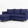 Customform Kampinė Sofa, LOVER L, 0.9x1.89 m, Rašalinis