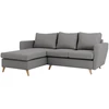 Customform Kampinė Sofa, LOVER L, 0.9x1.89 m, Pilka