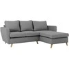 Customform Kampinė sofa, LOVER R, 0.9x1.89 m, Pilka