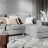 Customform Kampinė sofa, LOVER R, 0.9x1.89 m, Pilka