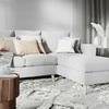 Customform Kampinė sofa, LOVER R, 0.9x1.89 m, Pilka