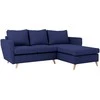 Customform Kampinė sofa, LOVER R, 0.9x1.89 m, Rašalinė