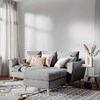 Customform Kampinė sofa, LOVER R, 0.9x1.89 m, Pilka