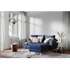 Customform Kampinė sofa, LOVER R, 0.9x1.89 m, Rašalinė