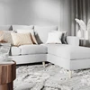 Customform Kampinė sofa, LOVER R, 0.9x1.89 m, Pilka