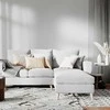 Customform Kampinė sofa, LOVER R, 0.9x1.89 m, Pilka