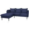 Customform Kampinė Sofa, POSH L JUODA, 89x210 cm, Juoda