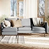 Customform Kampinė Sofa, POSH L Juodas, 89x210 cm, Pilka