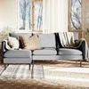 Customform Kampinė Sofa, POSH L Juodas, 89x210 cm, Pilka