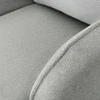 Customform Kampinė sofa, POSH L WOOD, 0.89x2.1x0.9 m, Platininė pilka