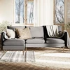 Customform Kampinė Sofa, POSH L WOOD, 89x210x90 cm, Pilka