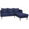 Customform Kampinė sofa, POSH P Juodas, 89x210 cm, Juoda