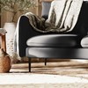 Customform Kampinė sofa, POSH P Juodas, 89x210 cm, Platinos Pilka