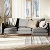 Customform Kampinė sofa, POSH P WOOD, 0.89x2.1x0.9 m, Pilka