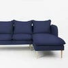 Customform Kampinė sofa, POSH P WOOD, 89x210 cm, Rašalinis