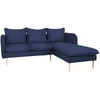 Customform Kampinė sofa, POSH P WOOD, 89x210 cm, Rašalinis