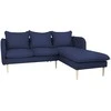 Customform Kampinė sofa, POSH P WOOD, 89x210 cm, Rašalinis