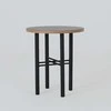 Customform Kavos stalas, WALT WOOD 80, 80x80x45 cm, Juoda