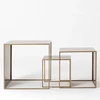 Customform Kavos staliukai, 2WALL TRIO METAL, 55x55x55 cm, Auksas
